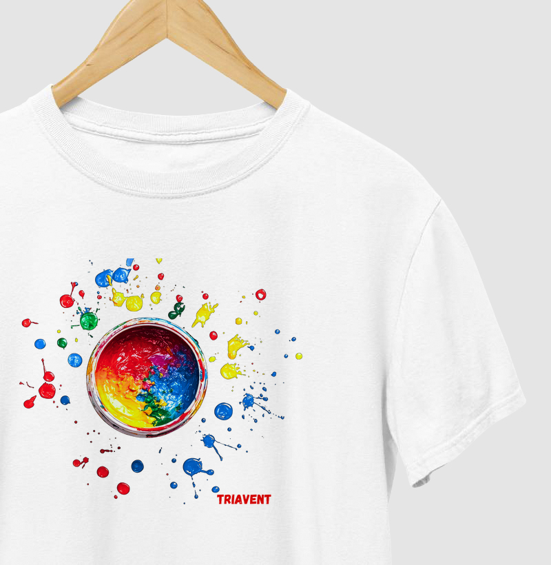 Camiseta Cores Vibrantes