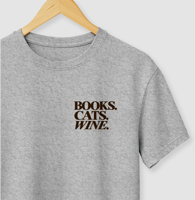 Books, Cats, Wine