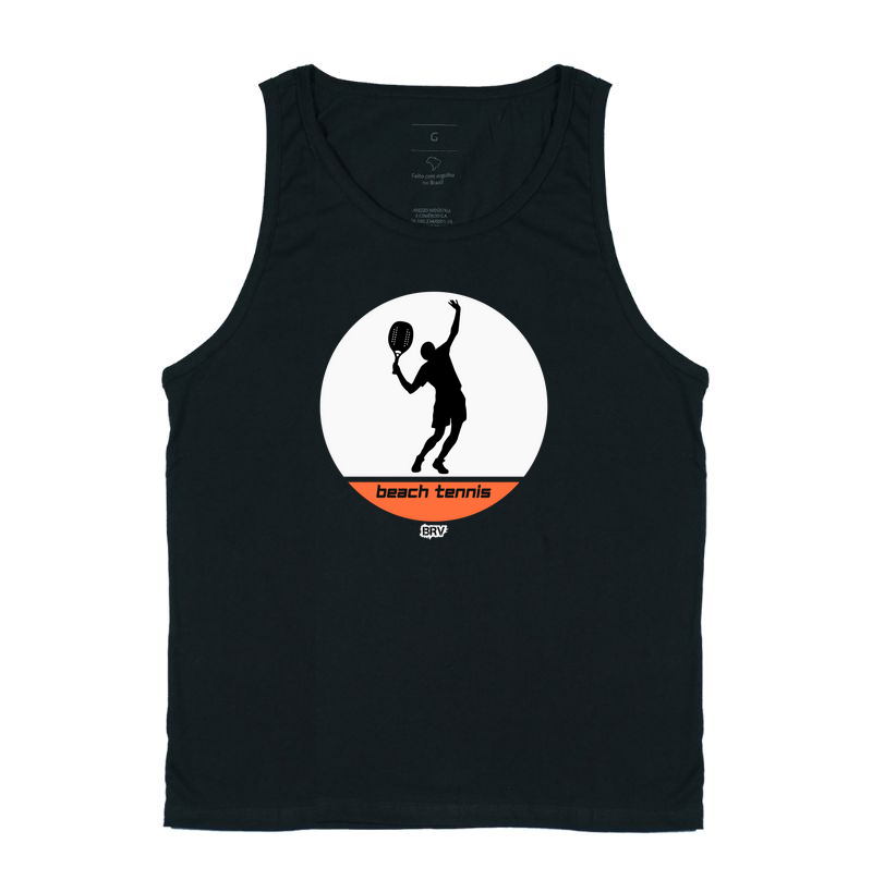 Beach tennis, no peito