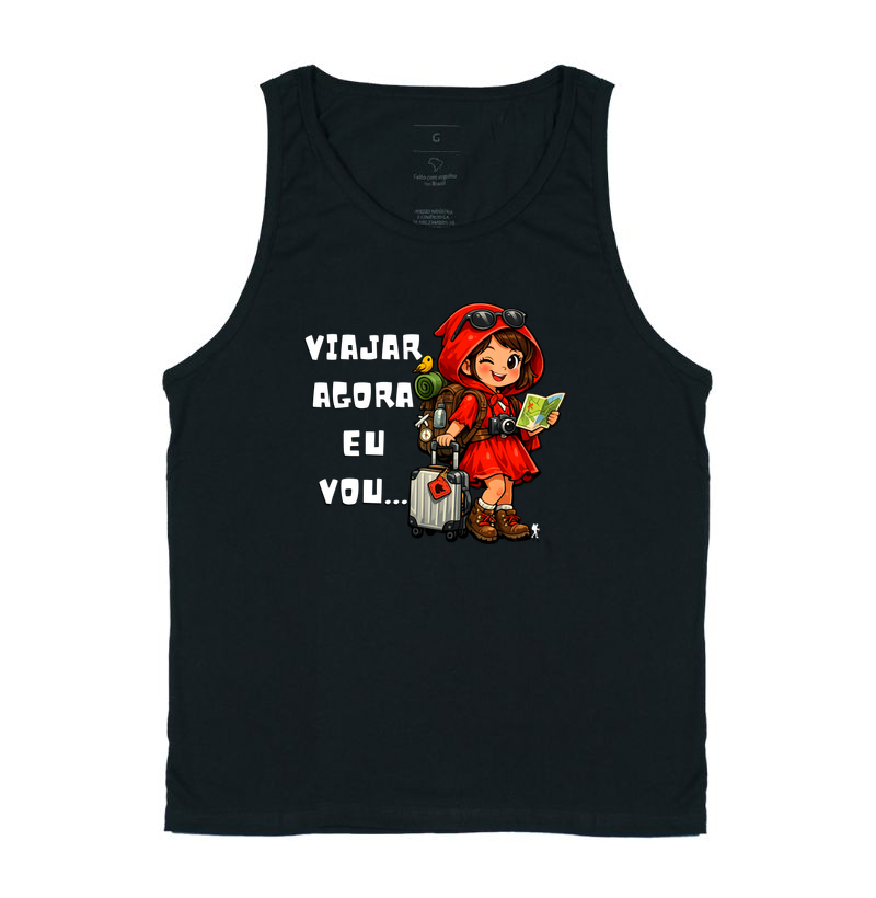 Camiseta - Viajar Agora Eu Vou - Chapeuzinho Viajante
