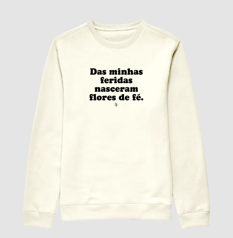 Das minhas feridas nasceram flores de fé