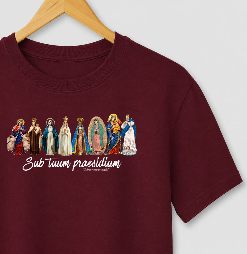 Camiseta Nossa Senhora "Sob a Vossa Proteção"