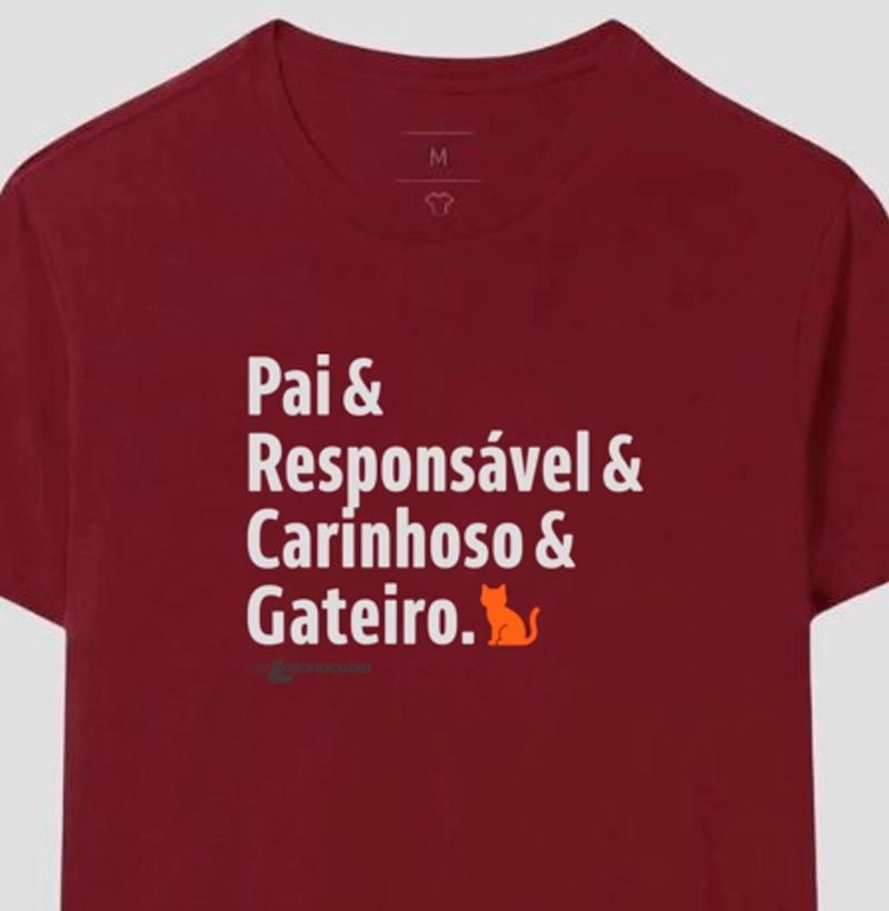 Pai, responsável, carinhoso e gateiro