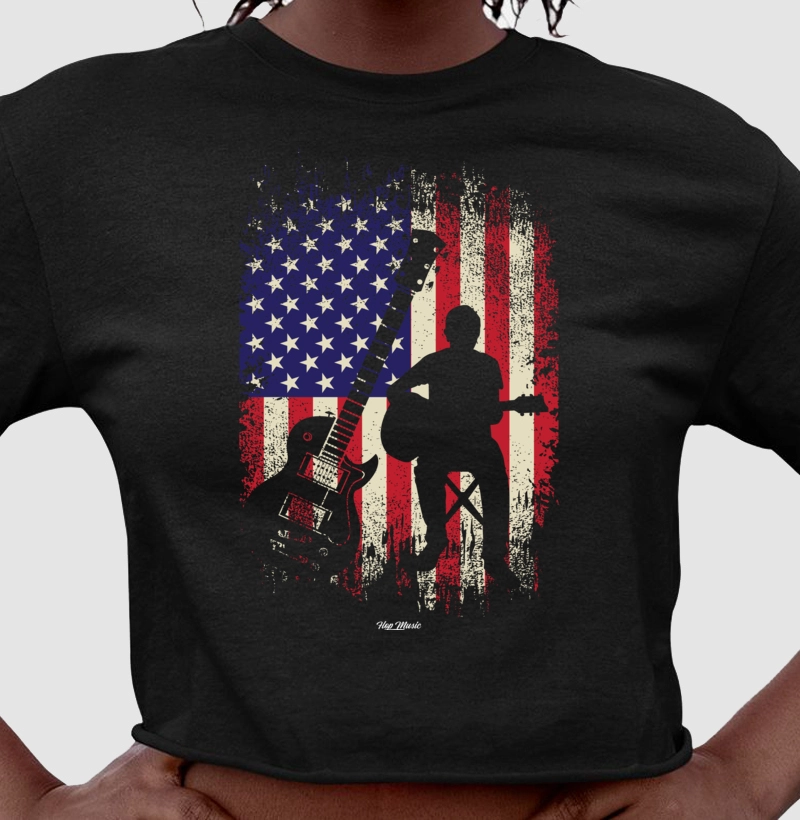 American Flag Guitar