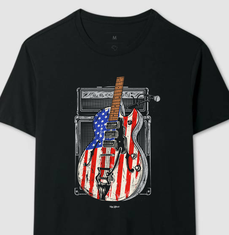 American Flag Guitar 2