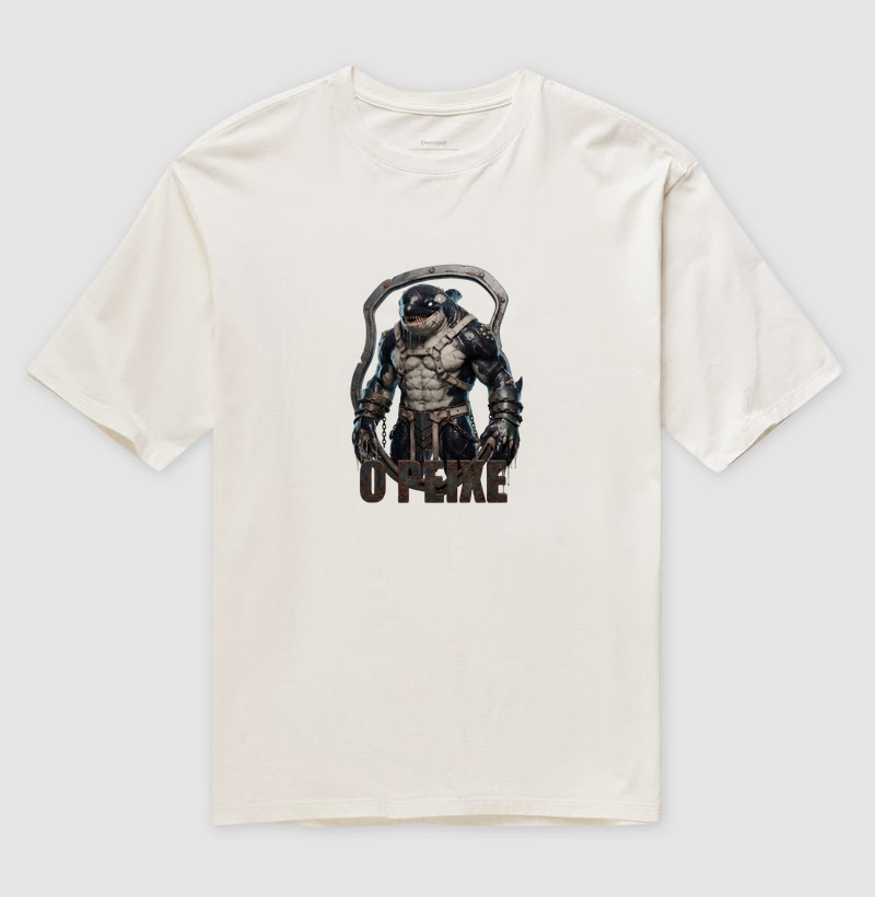 Camiseta Oversized Santos - Peixe
