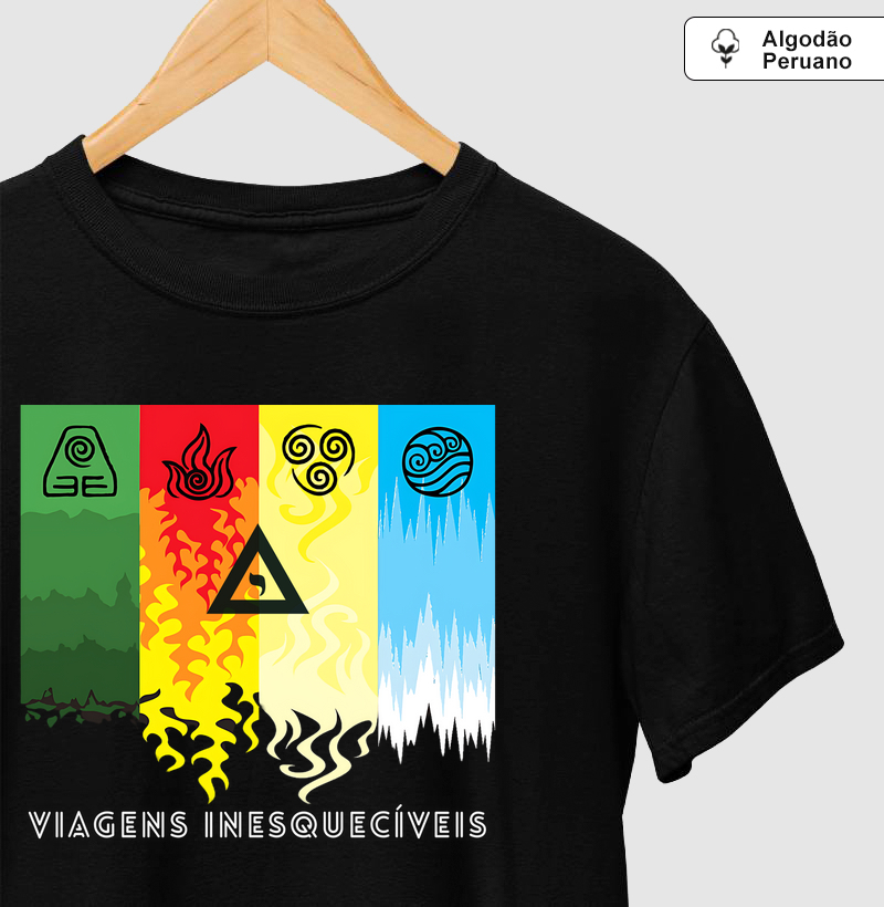 Camiseta Elementos 3 da Mr. GADU em Algodão Peruano Premium