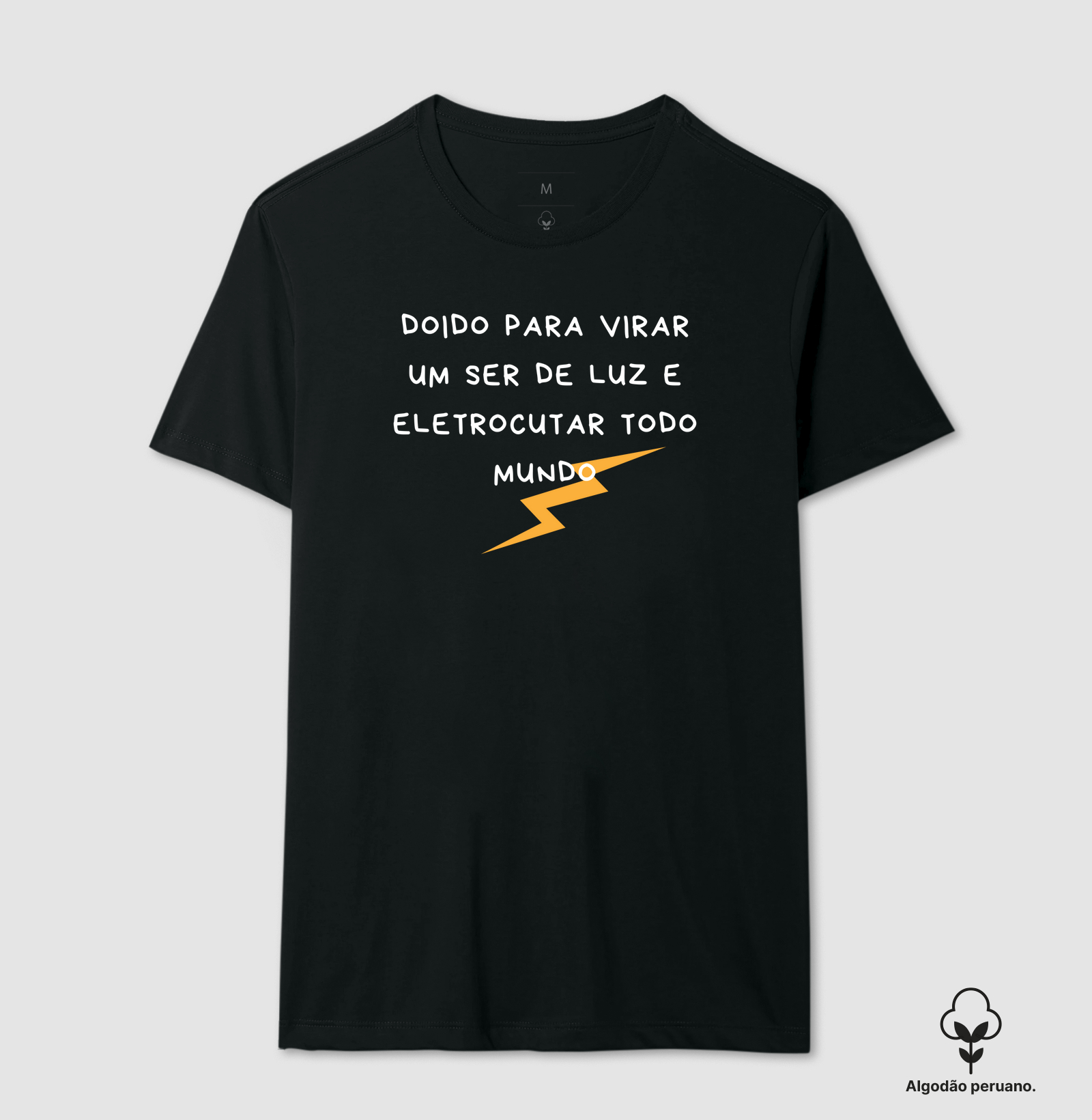 Camiseta em Algodão Peruano Ser de Luz
