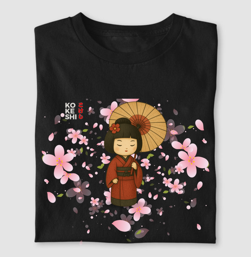 Kokeshi - Flor de Sakura