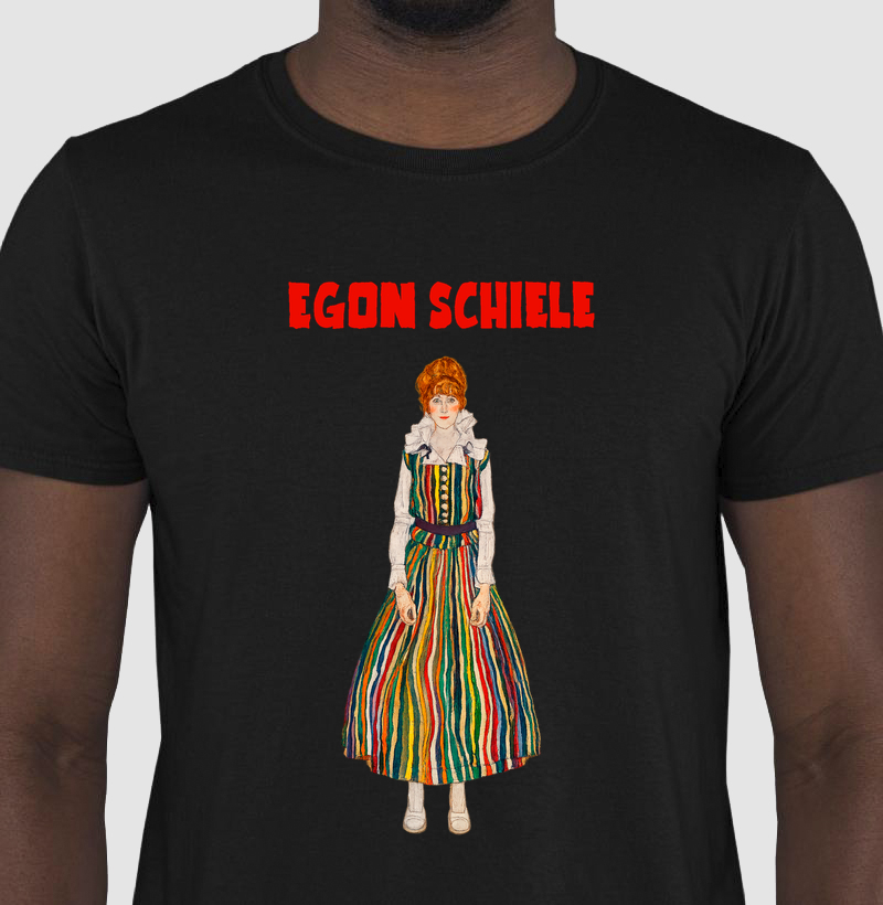 Egon Schiele Mulher com Vestido II