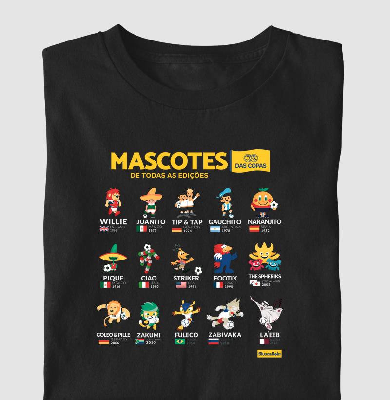Camiseta Mascotes