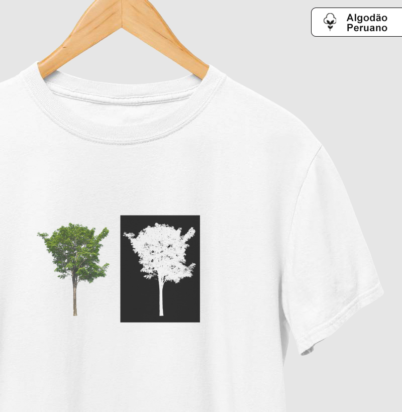 Camiseta Minimalista Contraste Natureza Owl Basic