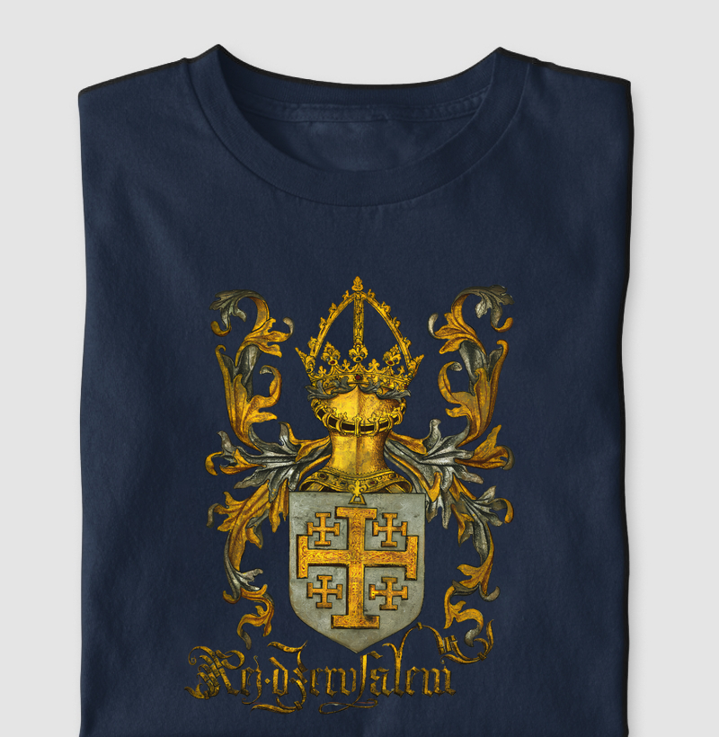 Camiseta Brasão de Armas do Rei de Jerusalém (1099-1291)