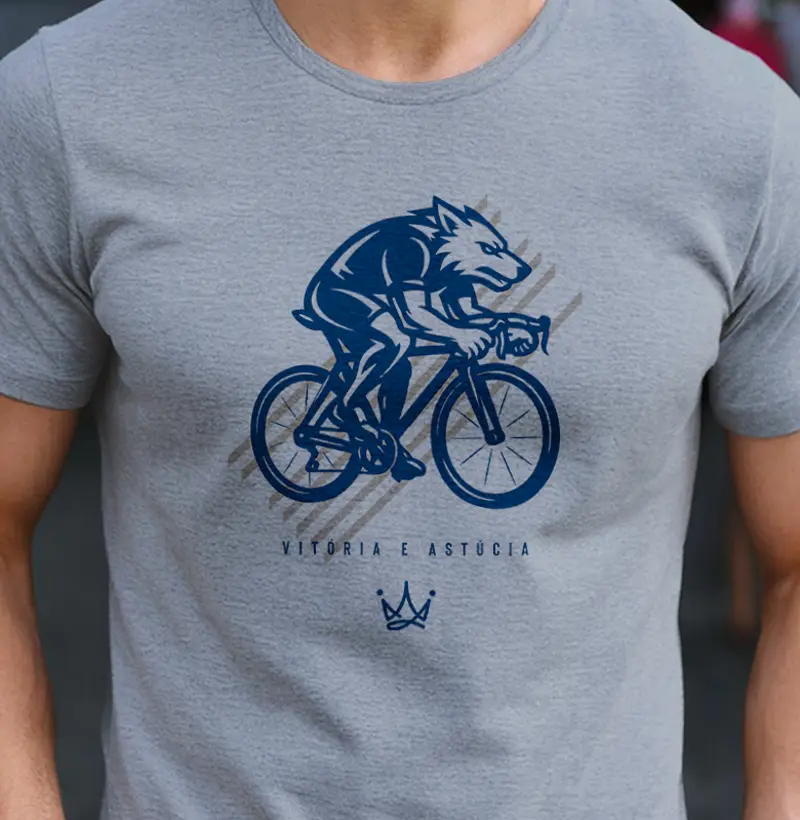 Lobo ciclista vitória e astúcia