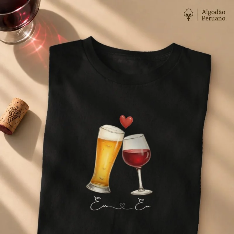 Camiseta Cerveja e Vinho