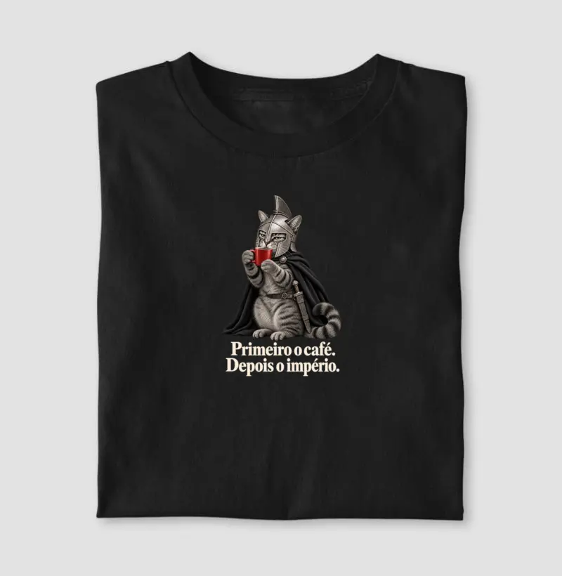 Camiseta Primeiro o Café