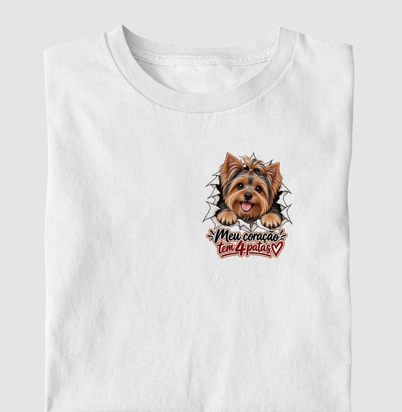 Meu coração tem 4 patas - YORK - Camiseta
