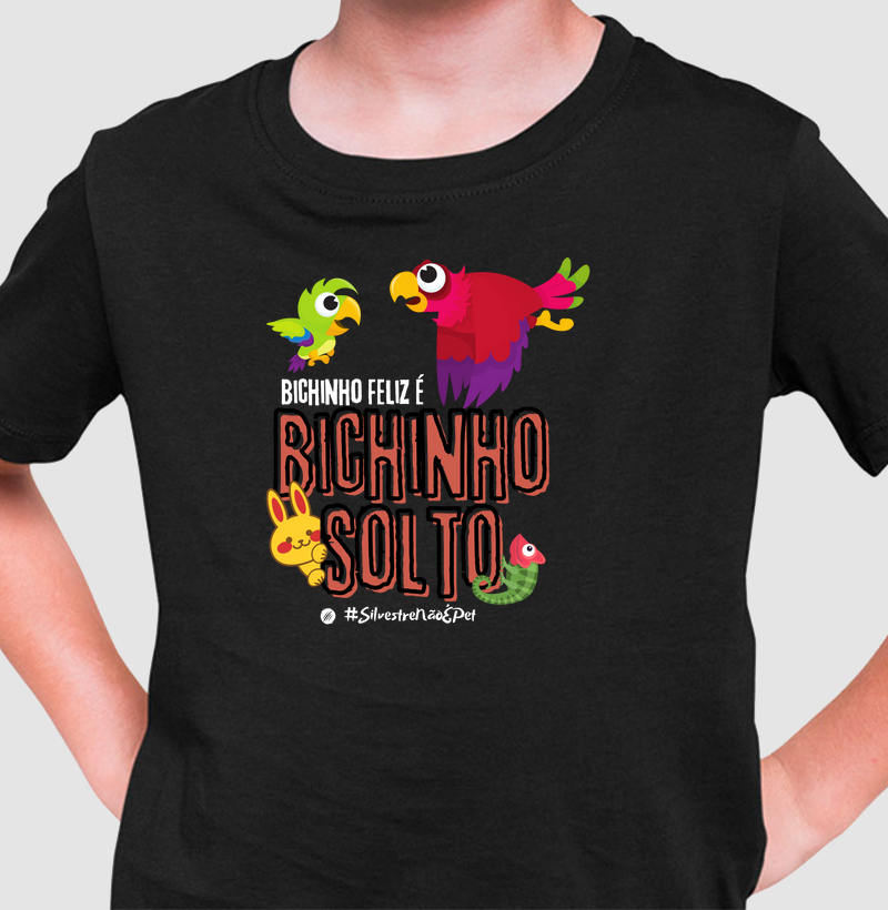 Camiseta Infantil Bichinho Solto