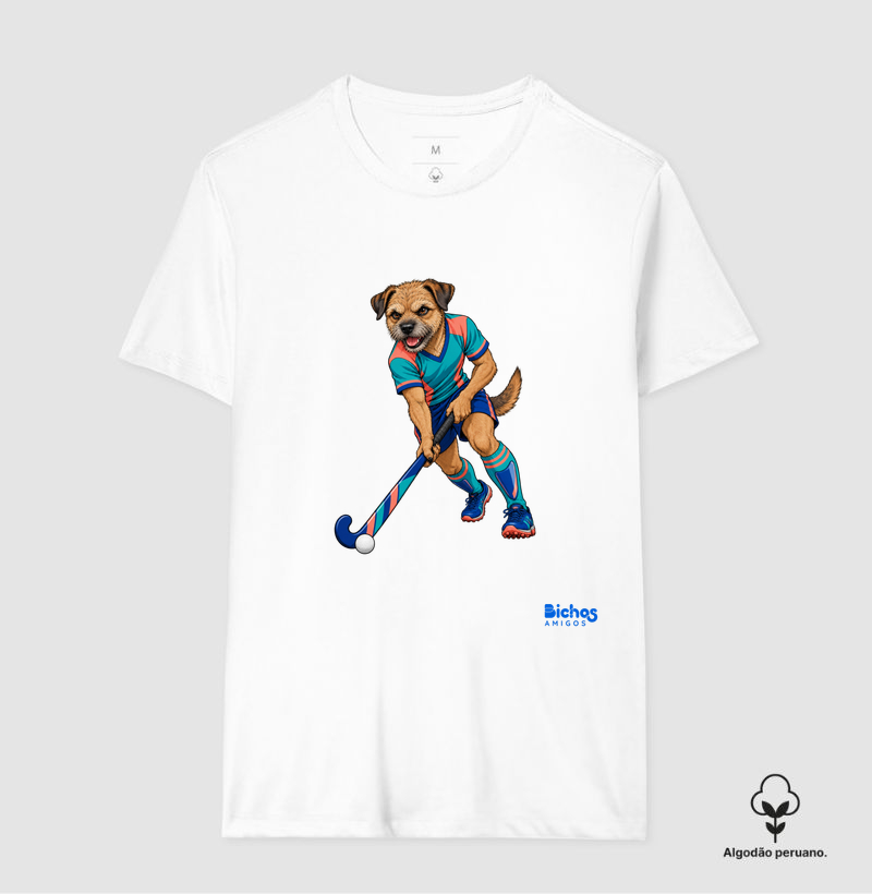 Border Terrier Hoque - Camiseta Algodão Peruano