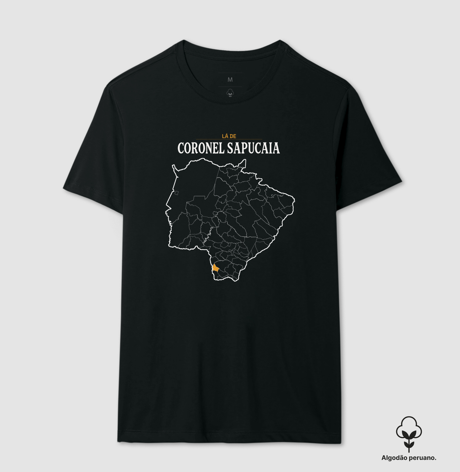 Coronel Sapucaia | Território MS - Camiseta Algodão Peruano