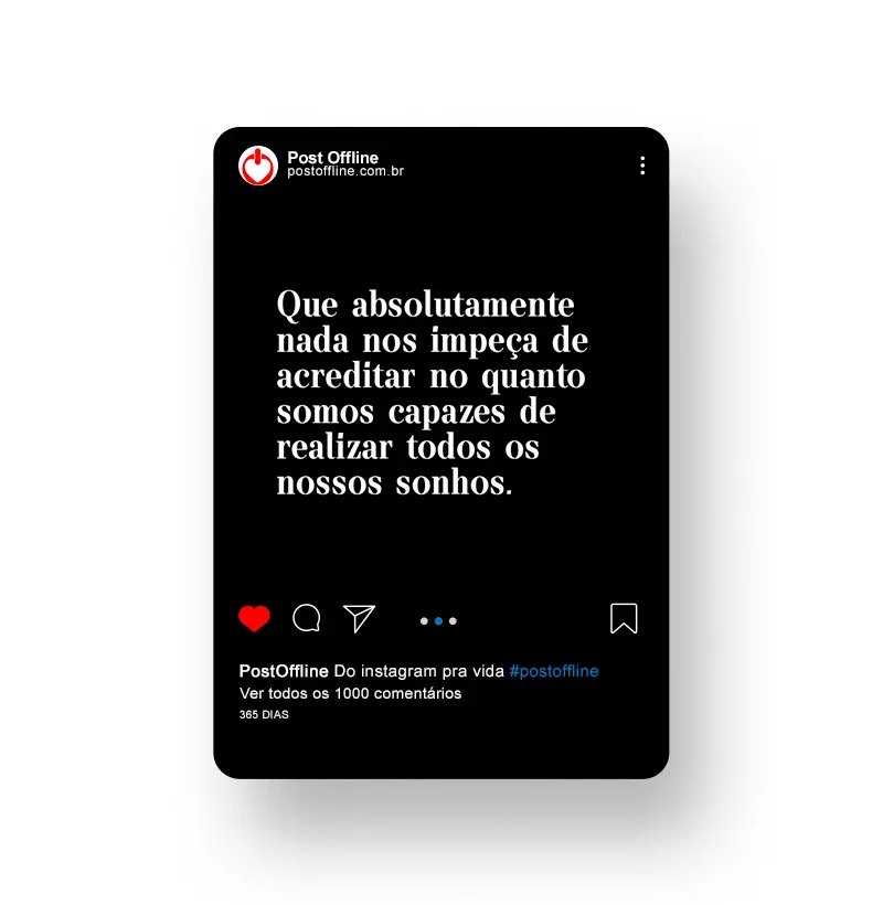 ACREDITE NOS SEUS SONHOS