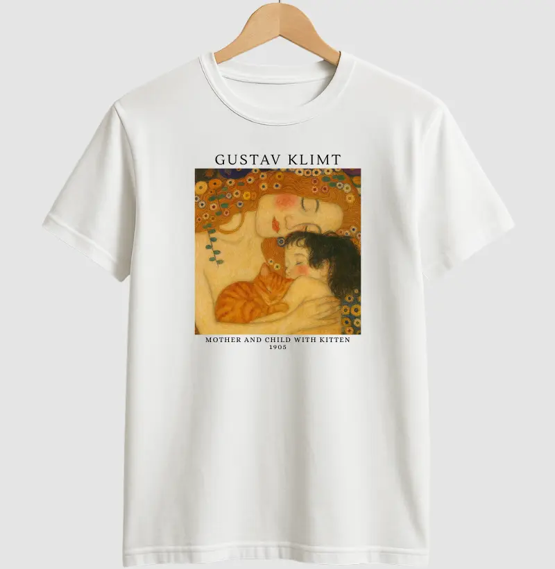 Mother and Child with Kitten - Klimt