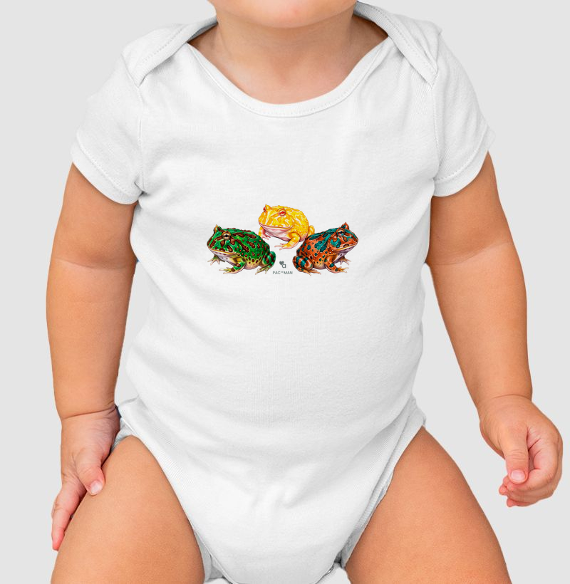 Réteis - Sapo Pac-Man - Body Infantil - Body Infantil