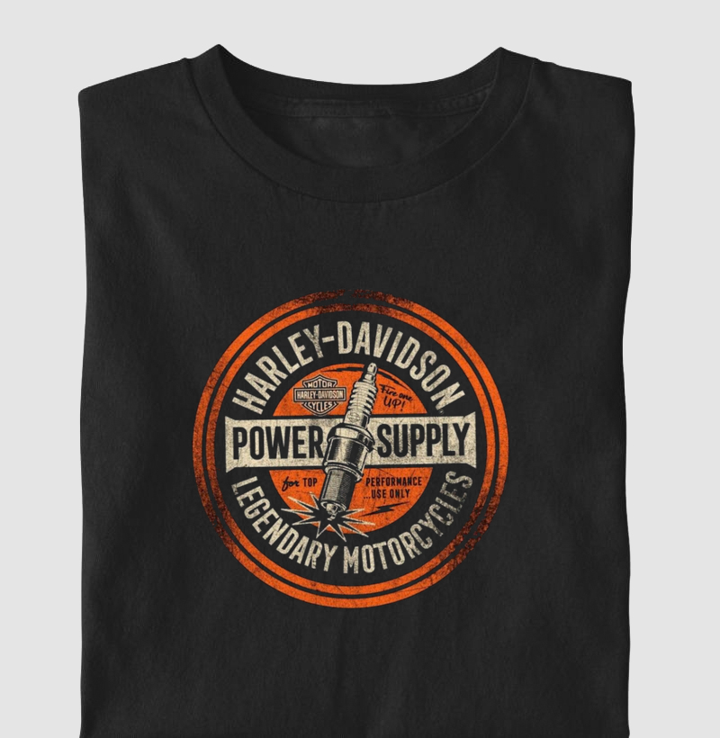 Camiseta Motociclista Power Suply