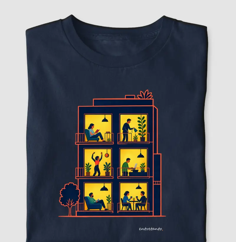 Camiseta Janelas acesas