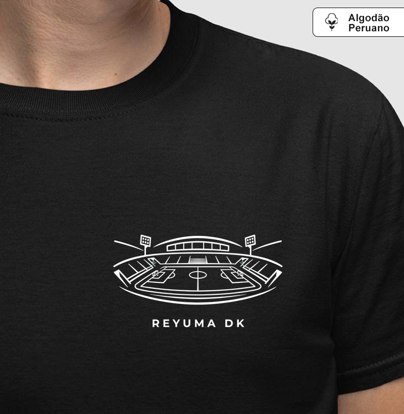 Camiseta Masculina de Algodão Peruano Futebol "Futebol Stadium"  - Camiseta Algodão Peruano