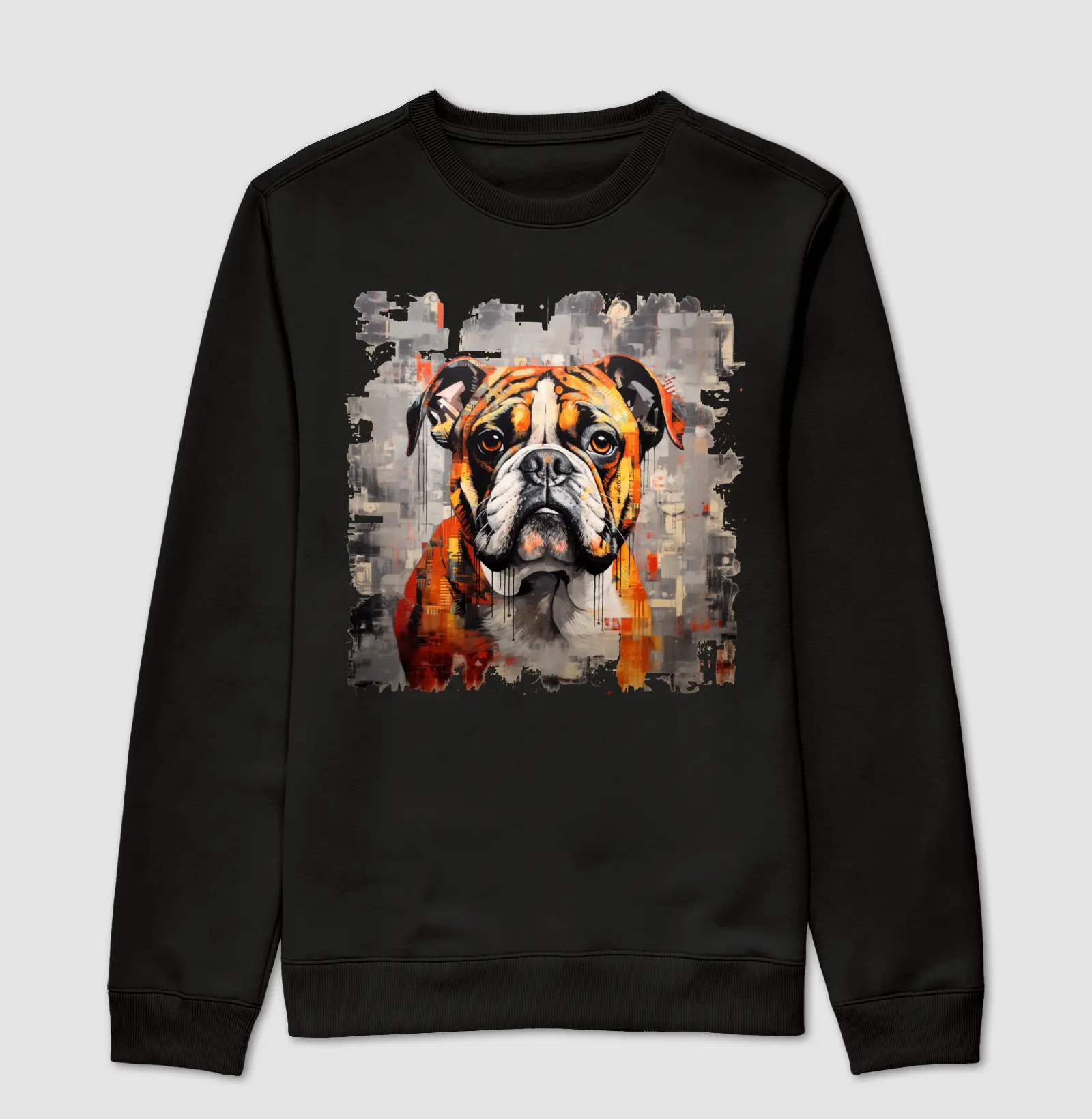 Bulldog Lambe Lambe Moletom Careca