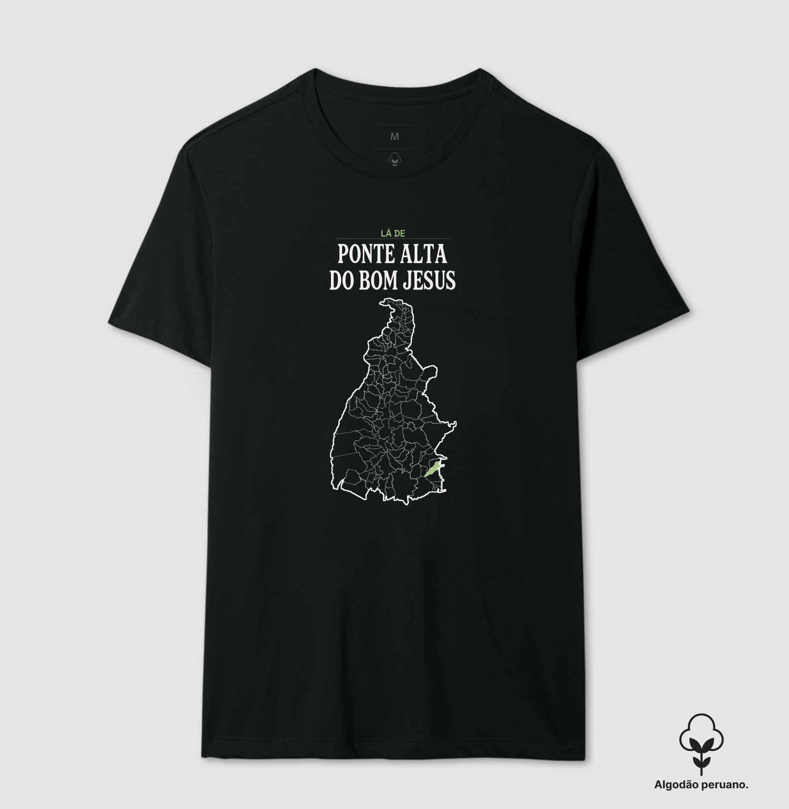 Ponte Alta do Bom Jesus | Território TO - Camiseta Algodão Peruano