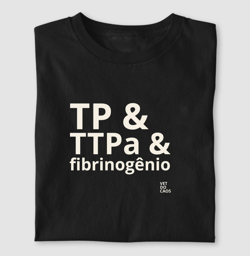 TP & TTPa & fibrinogênio offwhite - Camiseta
