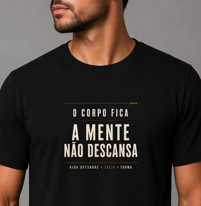 O corpo fica, a mente não descança