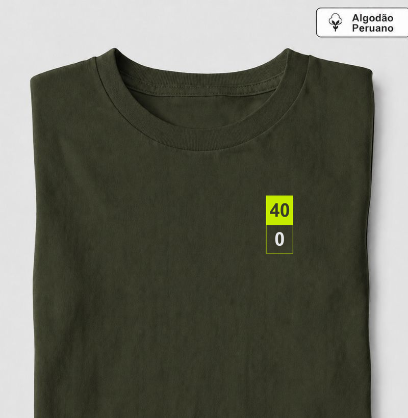 40x0! - Camiseta Algodão Peruano