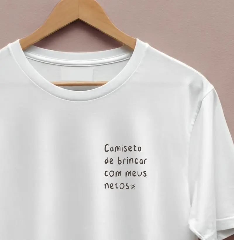 Camiseta de brincar com meus netos