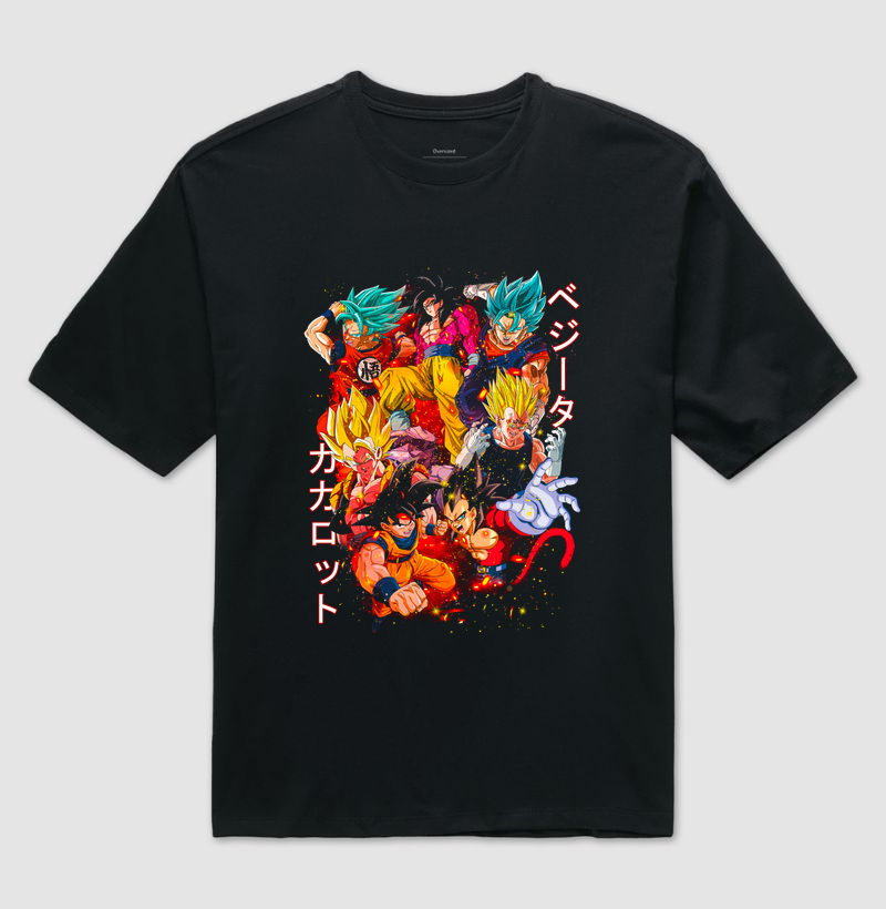 Camiseta Oversized - Super Sayajin
