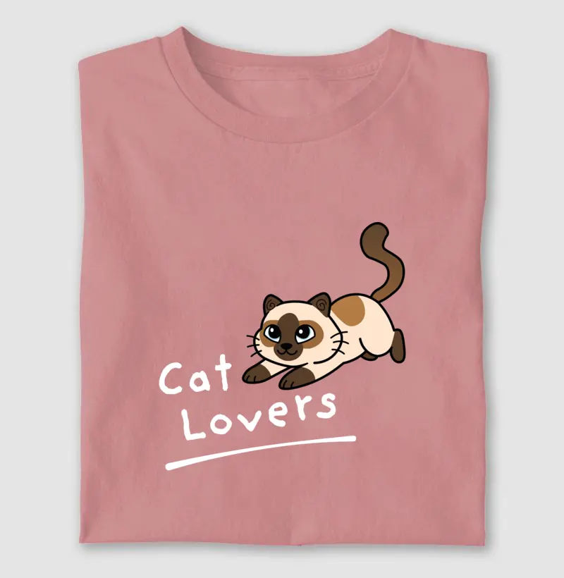 Camiseta Cat Lovers (Siamês Edition)