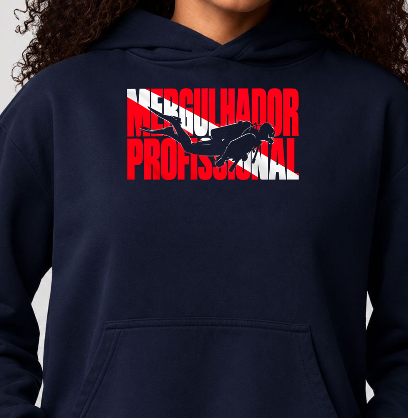 Mergulhador Profissional Bandeira - Hoodie Moletom