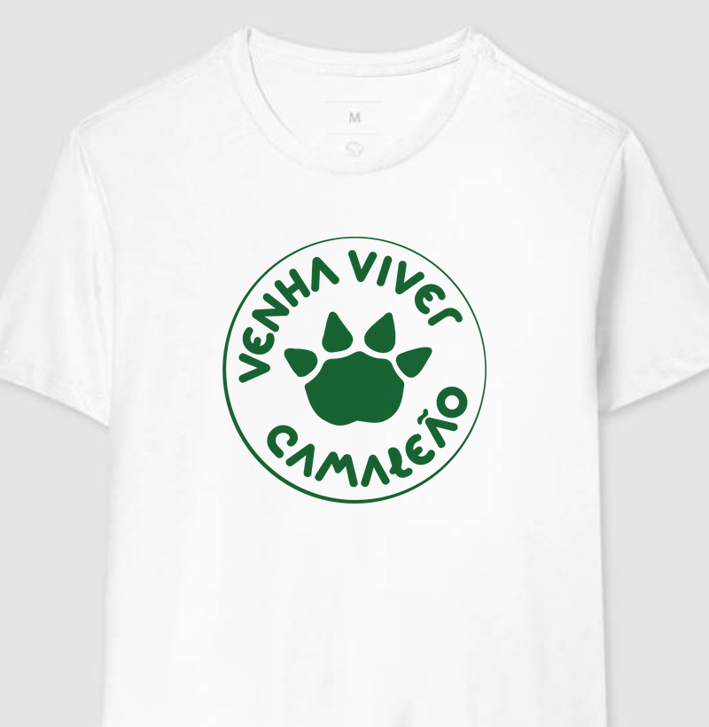 Camiseta Masculina Viver Camaleão