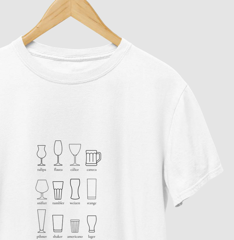Camiseta Tipos de Copo