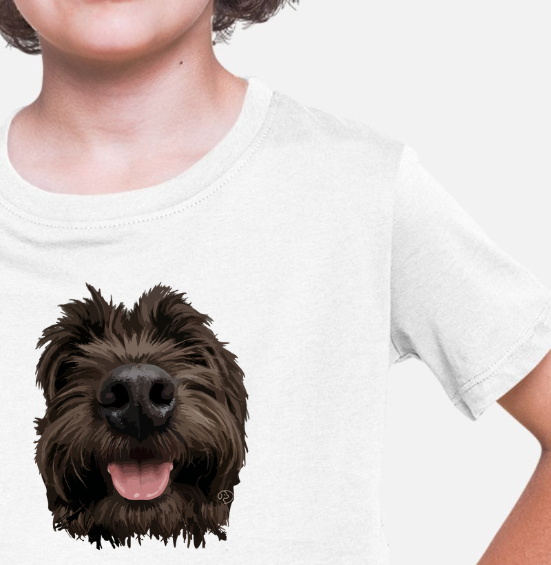Focinho Escuro - Camiseta Infantil