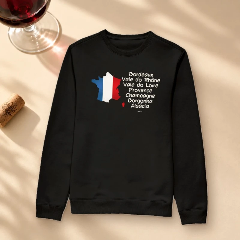 Regiões da França - Suéter Moletom