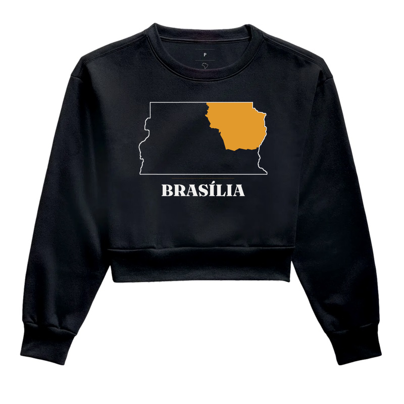 Brasília | Traço DF - Cropped Moletom