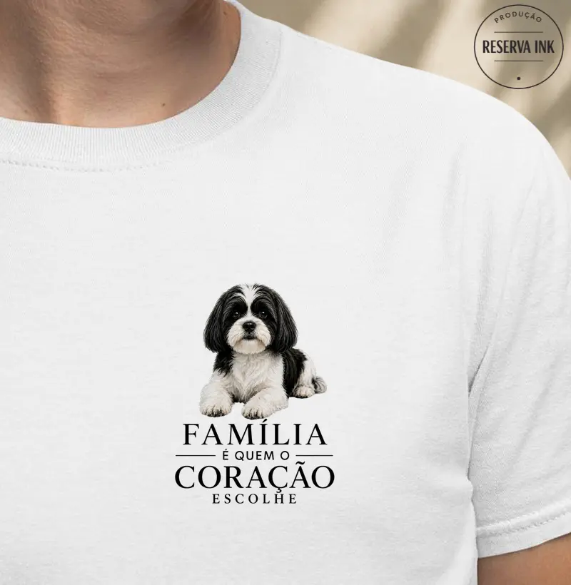 Lhasa Apso Preto e Branco - Família