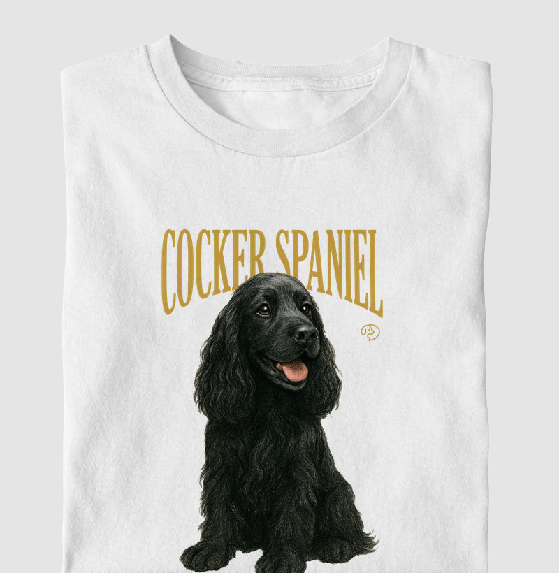 Cocker Spaniel Preto Vintage
