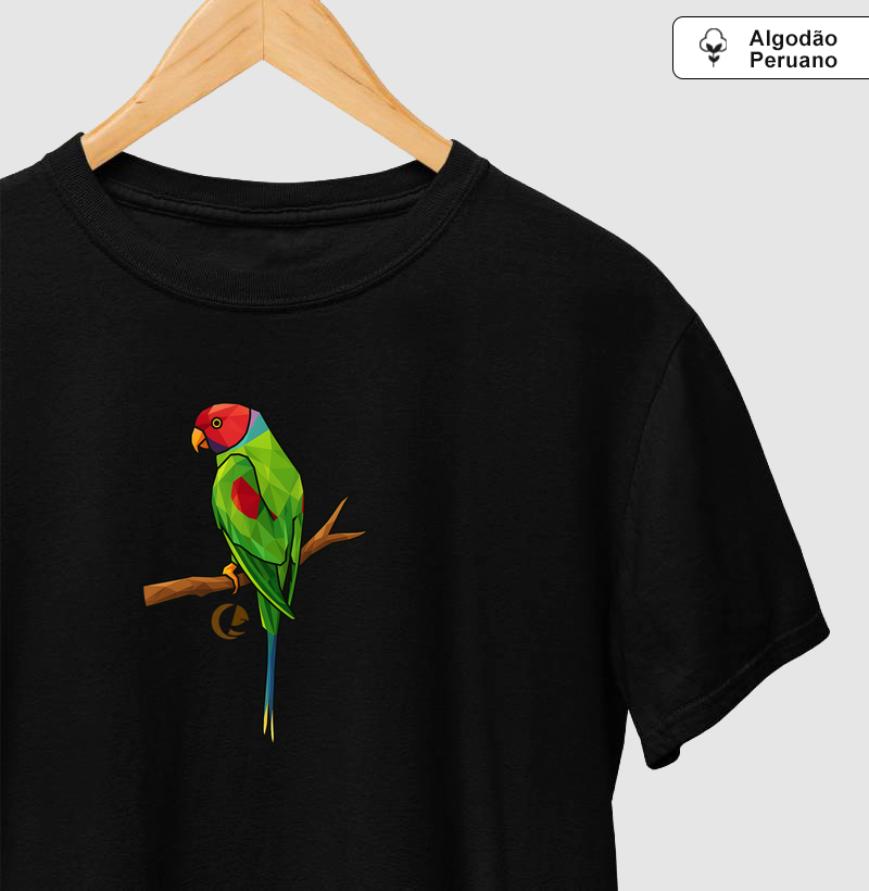 Camiseta Algodão Peruano Cabeça-de-ameixa Vitral