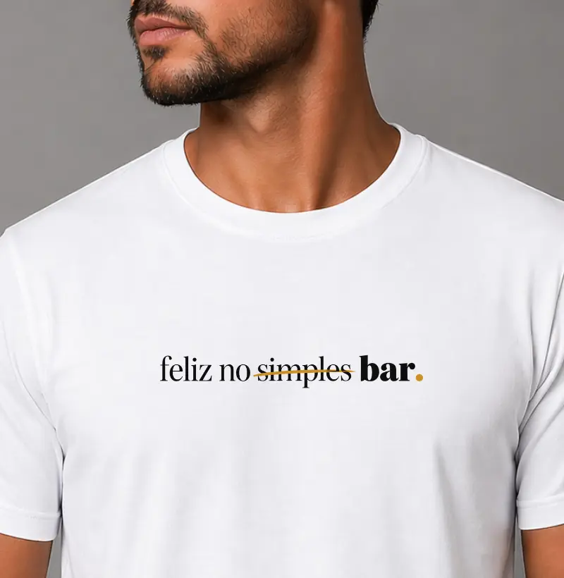 feliz no bar