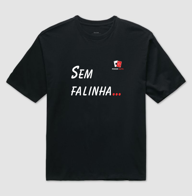 Camiseta Oversized Sem Falinha...