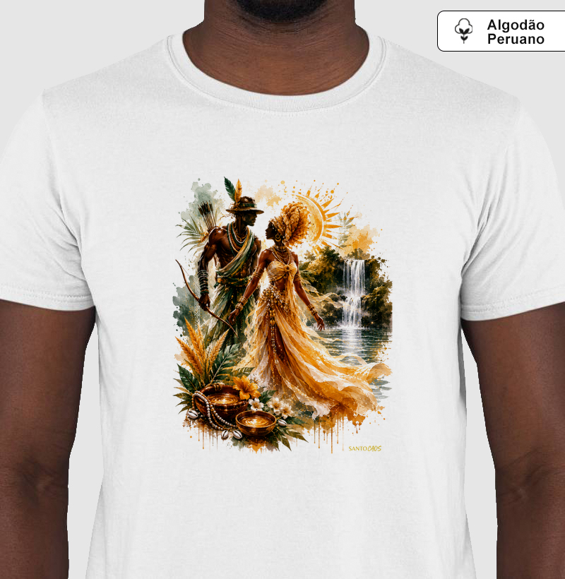Oxossi e Oxum — Amor Sagrado na Floresta